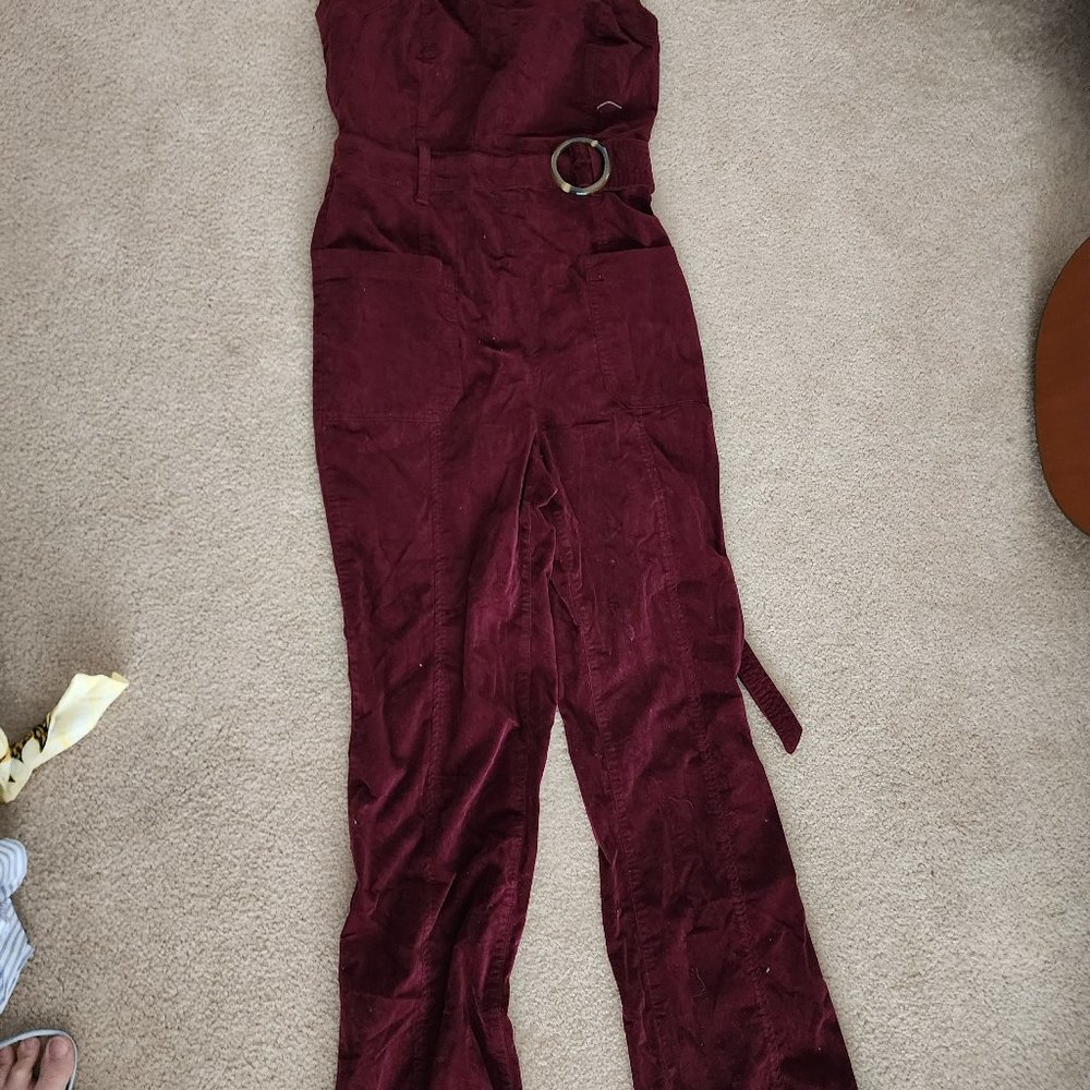 Anthropologie pilcro and the letterpress corduroy jumpsuit